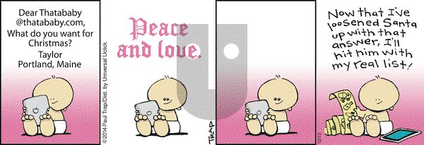 Thatababy on Friday December 12, 2014 Comic Strip