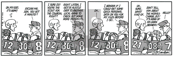 Doonesbury on Friday October 8, 1982 Comic Strip
