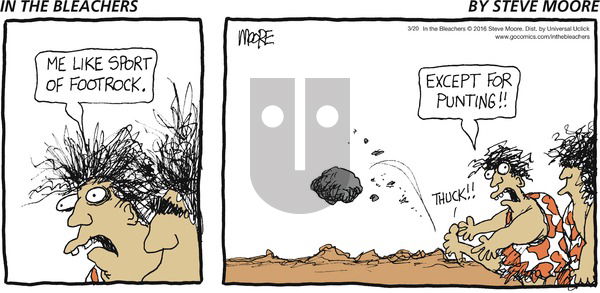 In the Bleachers on Sunday March 20, 2016 Comic Strip