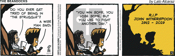 La Cucaracha on Monday November 11, 2019 Comic Strip