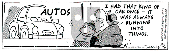 Frank and Ernest on Thursday March 6, 1997 Comic Strip