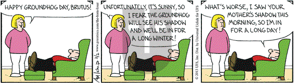 The Born Loser on Saturday February 2, 2013 Comic Strip