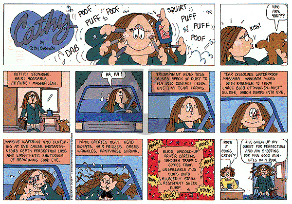 Cathy Classics on Sunday August 18, 1996 Comic Strip