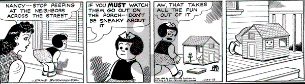 Nancy on Tuesday May 18, 1948 Comic Strip