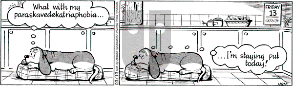 Fred Basset on Friday March 13, 2009 Comic Strip
