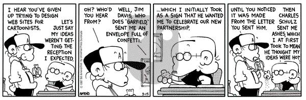 FoxTrot on Saturday March 15, 1997 Comic Strip