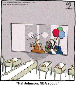 In the Bleachers on Monday February 12, 2018 Comic Strip