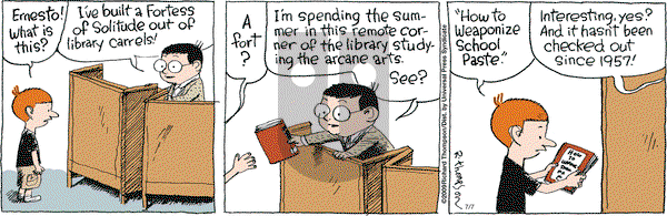 Cul de Sac on Tuesday July 7, 2009 Comic Strip