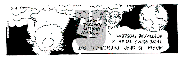 Frank and Ernest on Saturday March 5, 1994 Comic Strip