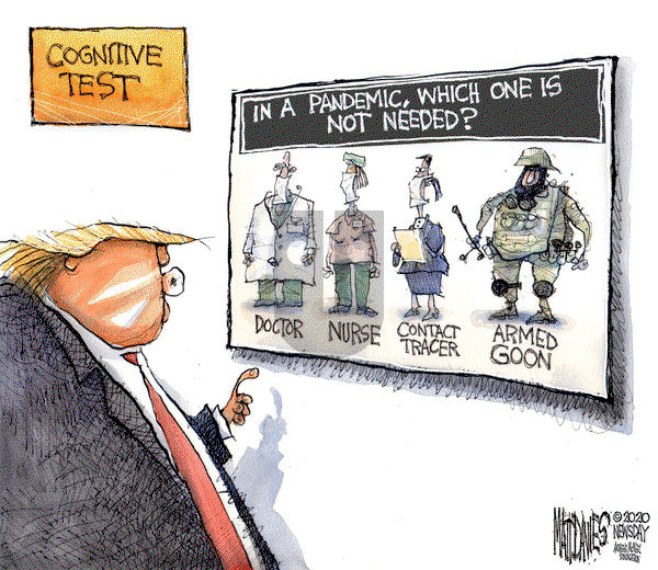 Matt Davies on Monday July 27, 2020 Comic Strip