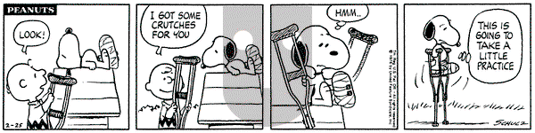 Peanuts on Wednesday February 25, 1976 Comic Strip