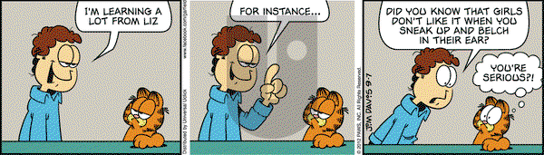 Garfield - Friday September 7, 2012 Comic Strip