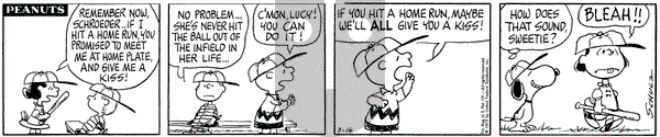 Peanuts on Thursday March 16, 1972 Comic Strip