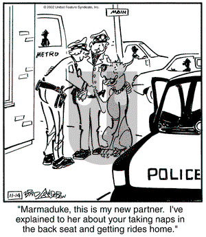 Marmaduke on Thursday November 14, 2002 Comic Strip