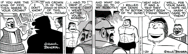 Alley Oop on Wednesday January 20, 1999 Comic Strip