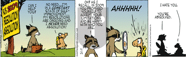 Over the Hedge on Tuesday December 15, 2009 Comic Strip