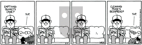 FoxTrot on Monday February 3, 1992 Comic Strip