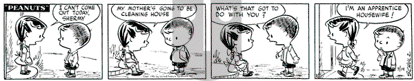 Peanuts on Saturday July 14, 1951 Comic Strip