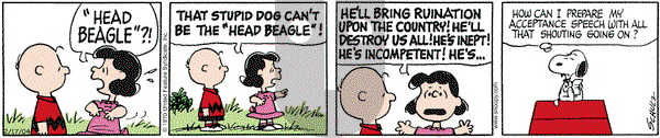 Peanuts on Tuesday February 17, 2004 Comic Strip