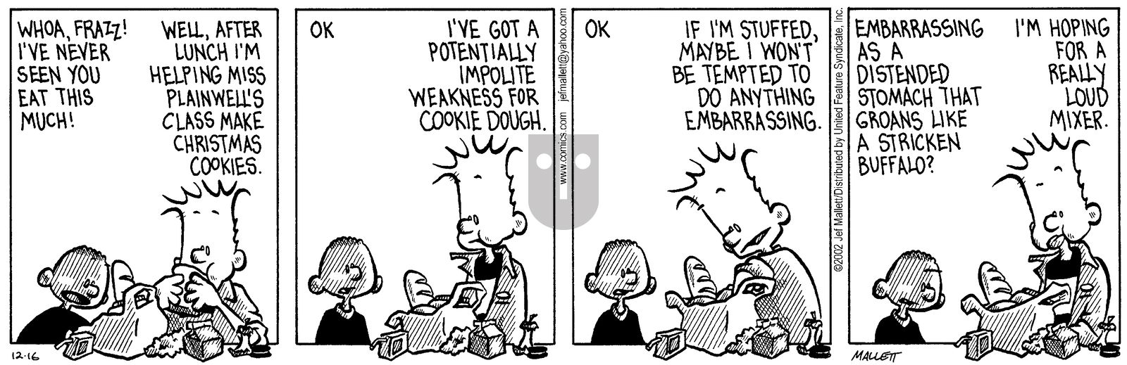 Frazz - Monday December 16, 2002 Comic Strip