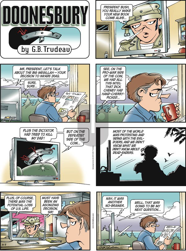 Doonesbury on Sunday November 7, 2010 Comic Strip