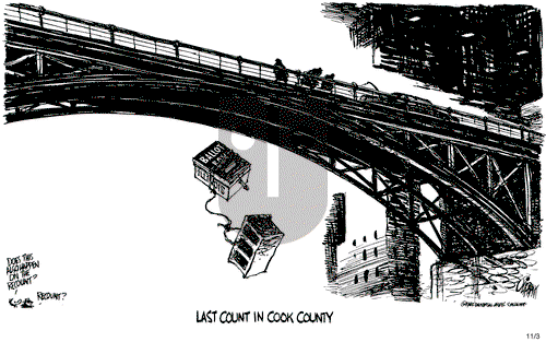 Pat Oliphant on Wednesday November 3, 1982 Comic Strip