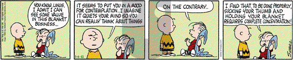 Peanuts - Saturday March 6, 2010 Comic Strip