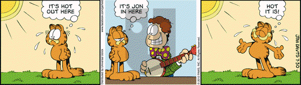Garfield on Monday July 30, 2012 Comic Strip