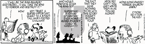 Over the Hedge on Friday January 25, 2002 Comic Strip