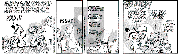 Over the Hedge on Monday July 28, 2003 Comic Strip