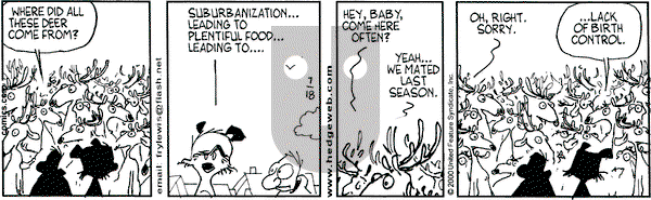 Over the Hedge on Tuesday July 18, 2000 Comic Strip