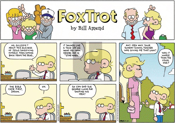 FoxTrot on Sunday March 27, 2005 Comic Strip