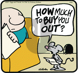 Ziggy on Wednesday October 6, 2021 Comic Strip