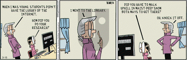 Grand Avenue on Wednesday March 15, 2023 Comic Strip