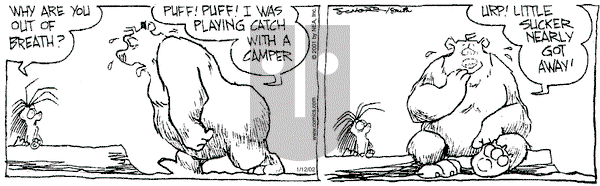 The Grizzwells on Saturday January 12, 2002 Comic Strip