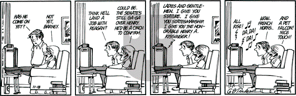 Doonesbury on Tuesday November 18, 1980 Comic Strip