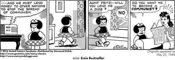 Nancy Classics on Wednesday May 25, 2016 Comic Strip