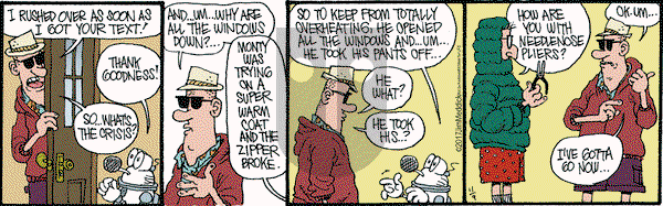Monty on Thursday November 9, 2017 Comic Strip