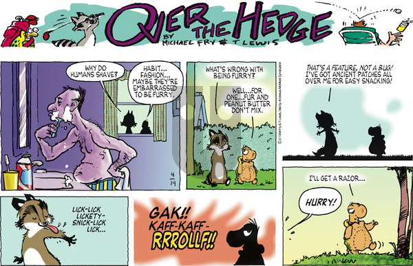 Over the Hedge on Sunday April 14, 2019 Comic Strip