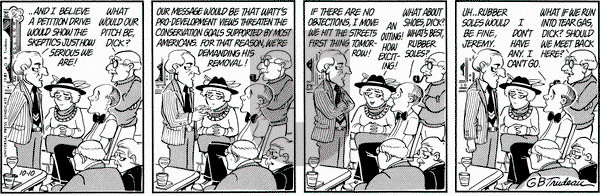 Doonesbury on Saturday October 10, 1981 Comic Strip