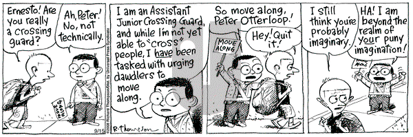 Cul de Sac on Monday September 15, 2008 Comic Strip