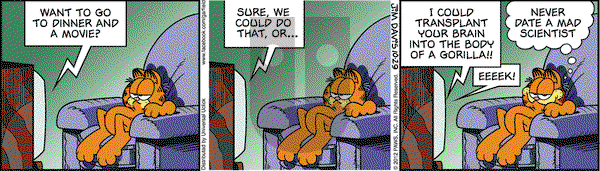 Garfield on Monday October 29, 2012 Comic Strip