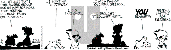 Over the Hedge on Wednesday September 4, 1996 Comic Strip
