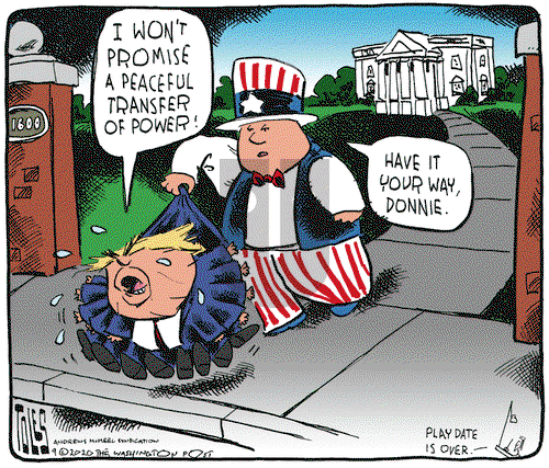 Tom Toles on Friday September 25, 2020 Comic Strip