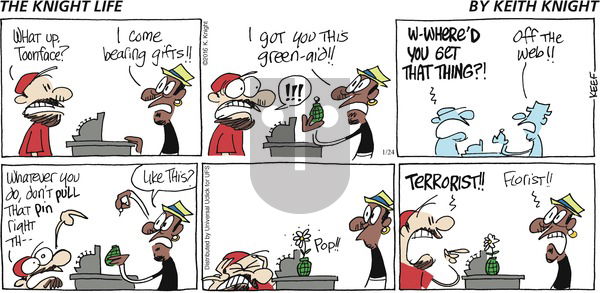 The Knight Life on Sunday January 24, 2016 Comic Strip
