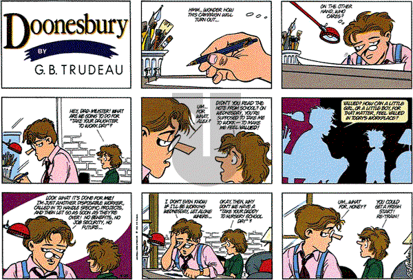 Doonesbury on Sunday April 25, 1993 Comic Strip