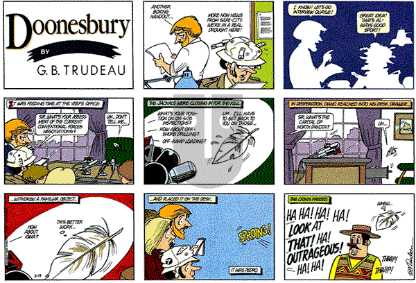 Doonesbury on Sunday May 13, 1990 Comic Strip