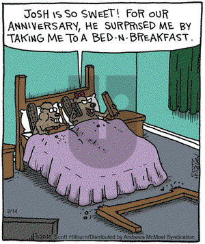 The Argyle Sweater on Wednesday February 14, 2018 Comic Strip