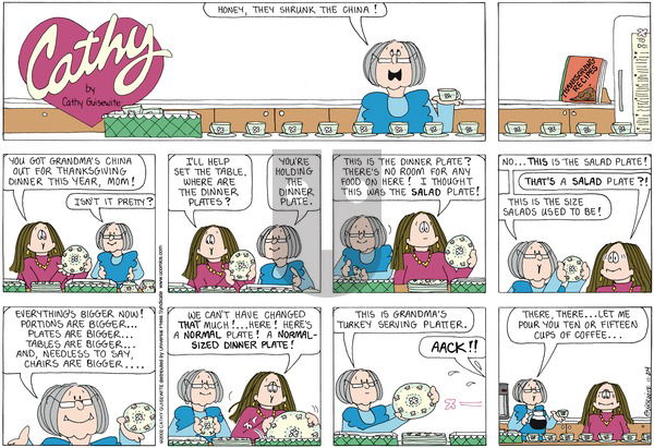 Cathy Classics on Sunday November 24, 2013 Comic Strip