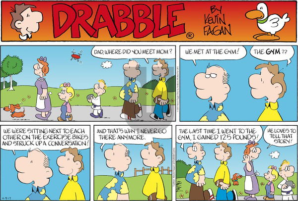 Drabble on Sunday April 9, 2017 Comic Strip